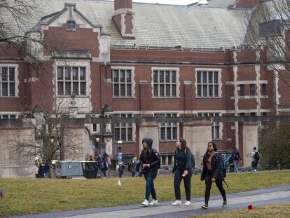 Estudiantes en Princeton, Nueva Jersey.