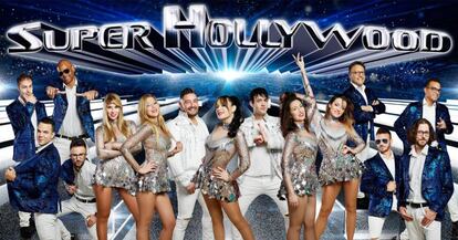 Imagen promocional de la orquesta Super Hollywood.