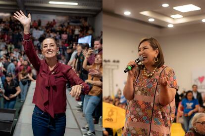 Claudia Sheinbaum y Xóchitl Gálvez