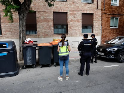 Imagen de la zona en la que se halló a un bebé muerto el pasado 12 de mayo en el distrito de Barajas, en Madrid.