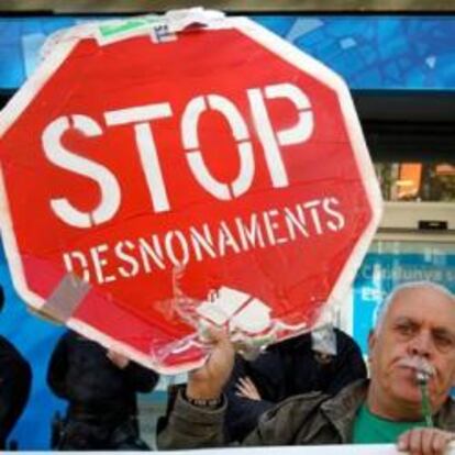 Protestas contra los desahucios en Valencia