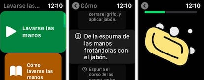 Apple Watch: app para lavarse las manos correctamente.