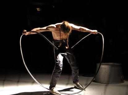 Uno de los artistas de Cirque Ici, que participa en Escena Contemporánea.