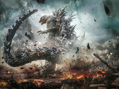 Nueva imagen de la película 'Godzilla Minus one', en una imagen distribuida por la web oficial de Godzilla.