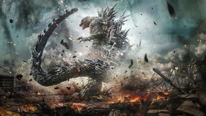 Nueva imagen de la película 'Godzilla Minus one', en una imagen distribuida por la web oficial de Godzilla.