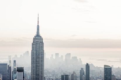 Recorte del Empire State sobre el cielo de Nueva York. La empresa de Ramón Gilsanz participó en la renovación de las estructuras del mítico rascacielos. |