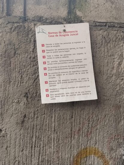 The rules of Juncal Shelter.