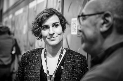 Robin Petré, en la presentación de su documental 'Only on Earth' en el cine Thalia en la Berlinale.