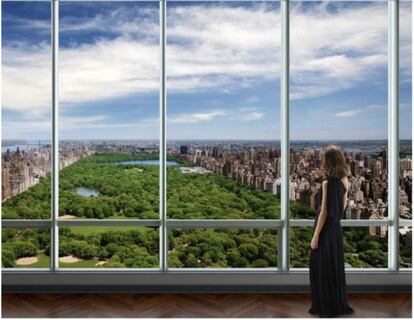 Reproducción por ordenador de las vistas del One 57.