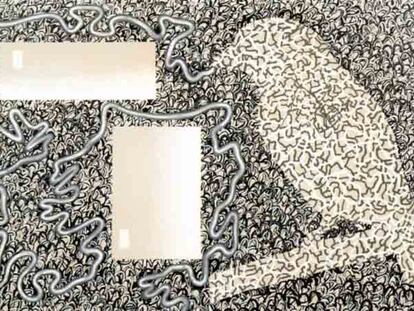 <i>En forma de fábula</i> (1988), de Luis Gordillo.