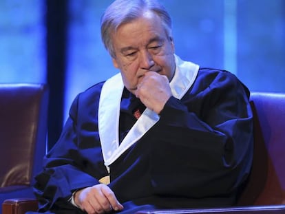 Ant&oacute;nio Guterres, secretario general de la ONU.