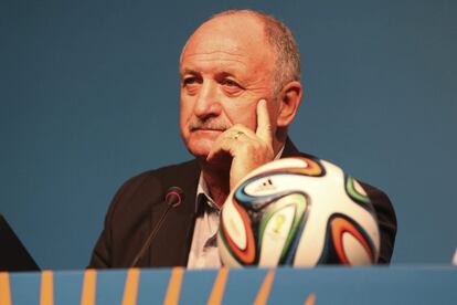 Luiz Felipe Scolari, el técnico de Brasil, anfitriona del Mundial 2014.