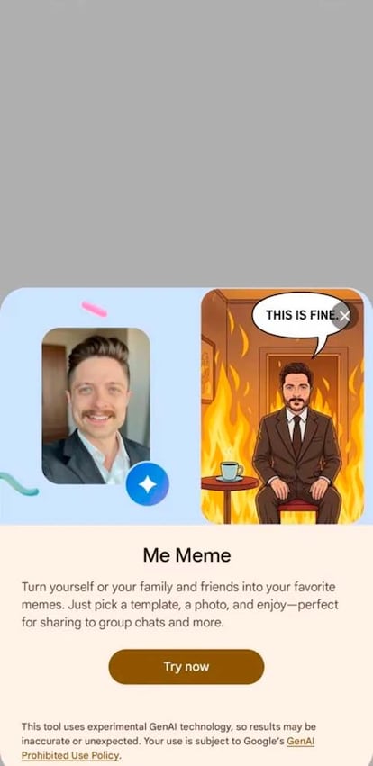 Nueva función para crear un meme en Google Fotos