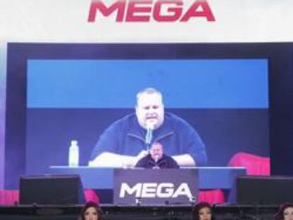 El fundador de Megaupload, Kim Dotcom, presenta Mega.