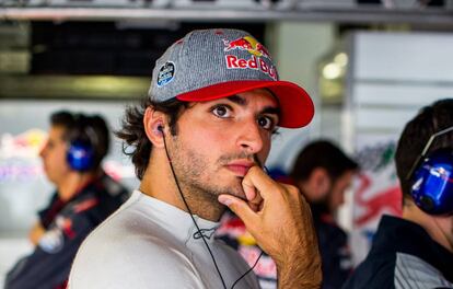 Carlos Sainz, durante la clasificaci&oacute;n del GP de Jap&oacute;n.