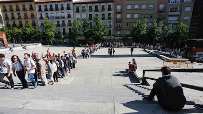 Colas para ver la exposici&oacute;n de Picasso y el Guernica en el Reina Sof&iacute;a.
 