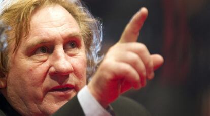 Gerard Depardieu en la presentación de la película 'Mammuth', de Benoît Delepine, que él protagoniza