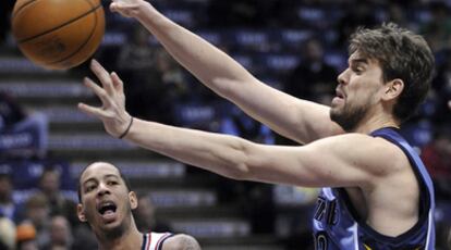 Marc Gasol, durante su partido contra los Nets.