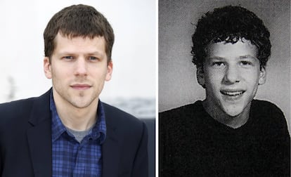 El actor de la película 'La red social' Jesse Eisenberg con 16 años (en 1999), cuando estudiaba en el instituto East Brunswick de Nueva Jersey.  