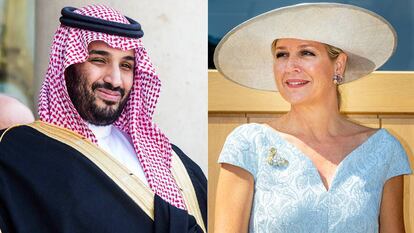 Mohamed Bin Salmán y Máxima de Holanda.