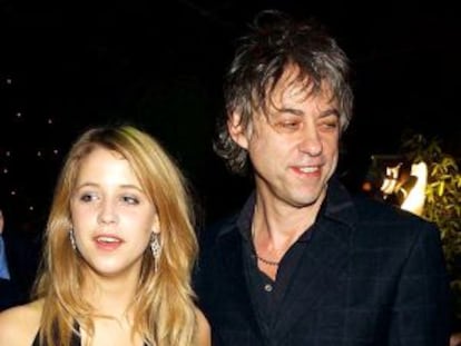 Peaches y su padre Bob Geldof, en una imagen de diciembre de 2003.