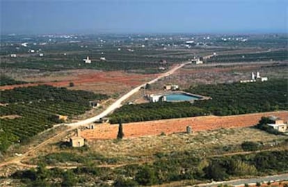 Terrenos donde está prevista la ubicación del futuro parque temático Mundo Ilusión, en Oropesa.