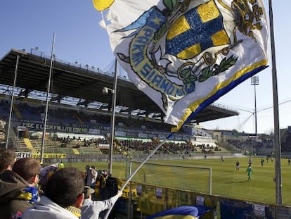 El Estadio Tardini de Parma en un partido de marzo