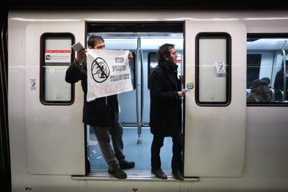 Protesta de Stop Subidas el pasado miércoles.