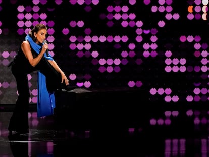 Ana Belén durante la gala de los Goya 2024 en Valladolid.