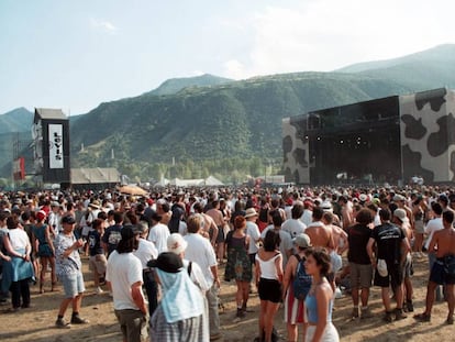 Ambiente en una de las ediciones originales del Doctor Music Festival, hace 24 años.