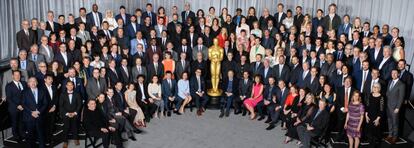 Foto oficial de los nominados en la 91 edición de los premios Oscar.