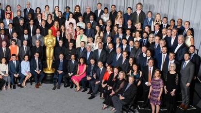 Foto oficial de los nominados en la 91 edición de los premios Oscar.