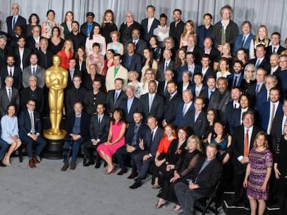 Foto oficial de los nominados en la 91 edición de los premios Oscar.