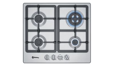 Este modelo de placa de gas de Balay integra un quemador especial denominado wok.