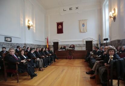 Sala del Tribunal de A Coruña