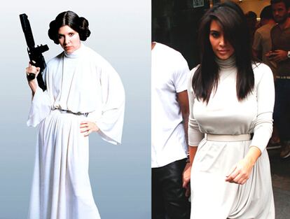 Kim Kardashian princesa Leia