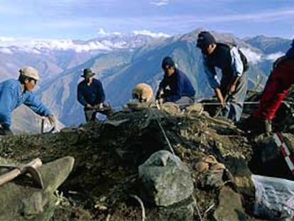 Imagen de la expedición de la National Geographic Society en Corihuayrachina.