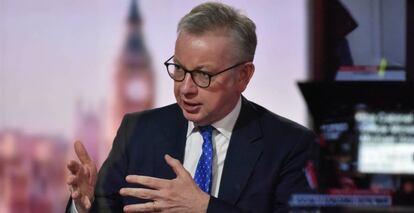 El ministro del Gabinete del Gobierno británico, Michael Gove, en declaraciones a la BBC