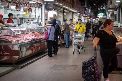 Locales del matadero Franklin, en Santiago, Chile, el 10 de diciembre .