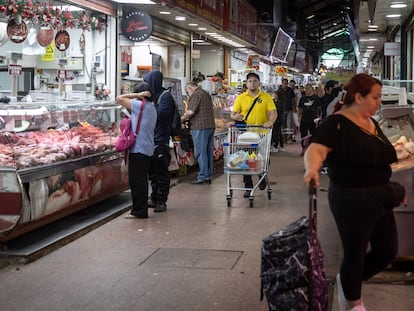 Locales del matadero Franklin, en Santiago, Chile, el 10 de diciembre .