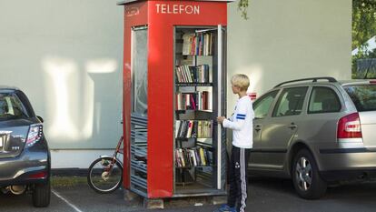 Antiga cabine telefônica