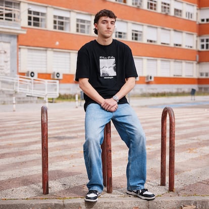 Fran López de la Fuente, en la Facultad de Derecho de la Complutense.