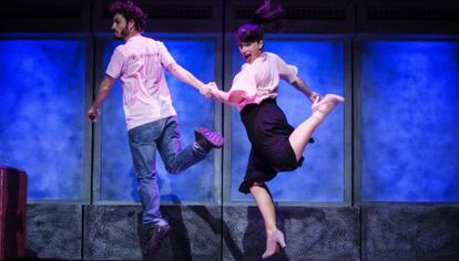 Un momento de la representación de 'Animals de companyia', de Estel Solé, en el teatro Capitol de Barcelona.