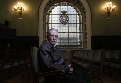 Antonio Bolívar, en la sede de la Real Academia de Ciencias, en Madrid.