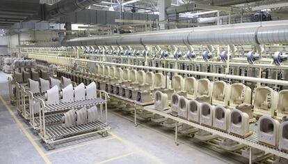 Una de las plantas de porcelana sanitaria de la compañía