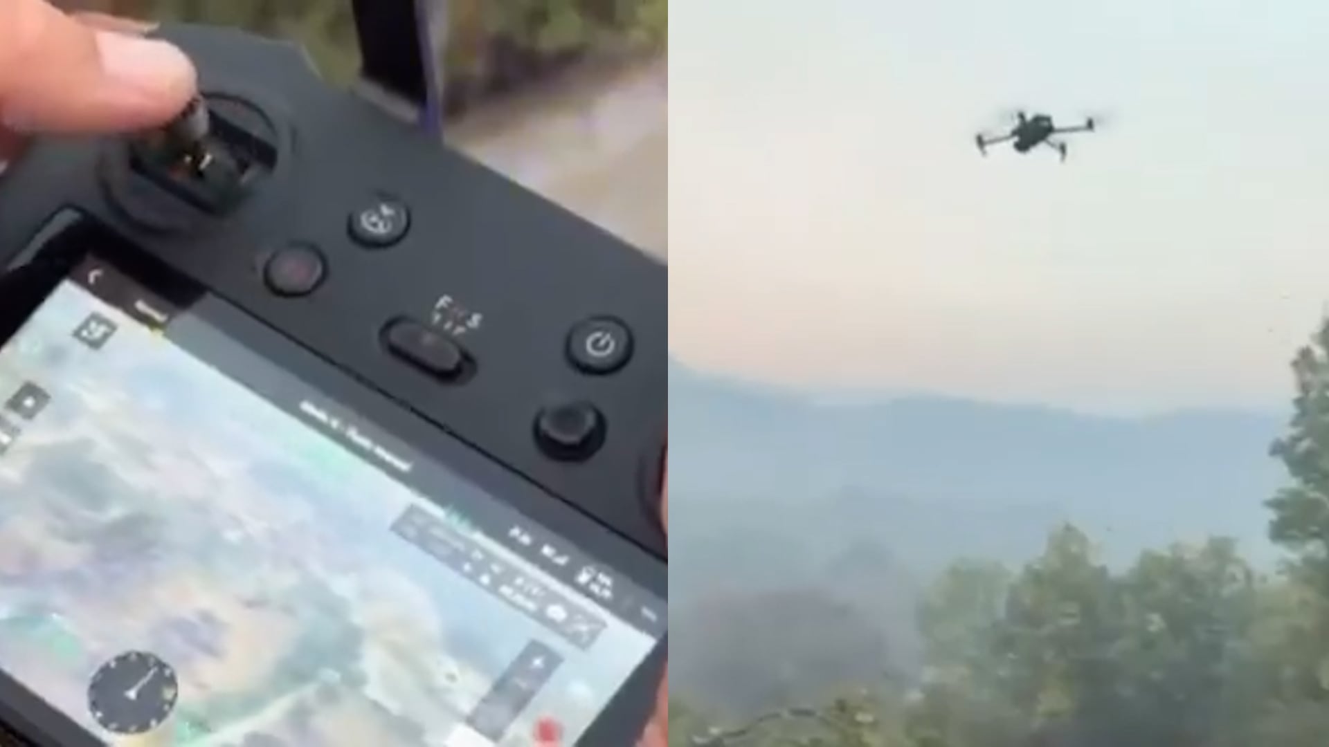 Así utiliza la UME los drones para vigilar las zonas afectadas por los incendios