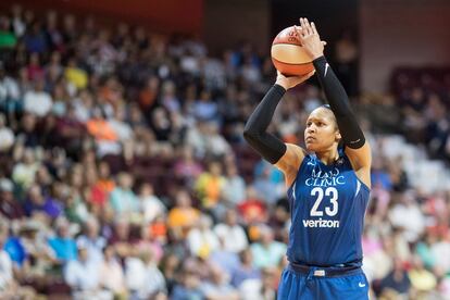 Maya Moore, con Minnesota Lynx, en agosto de 2018.