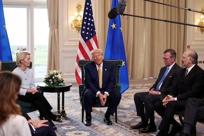 Ursula von der Leyen y Donald Trump