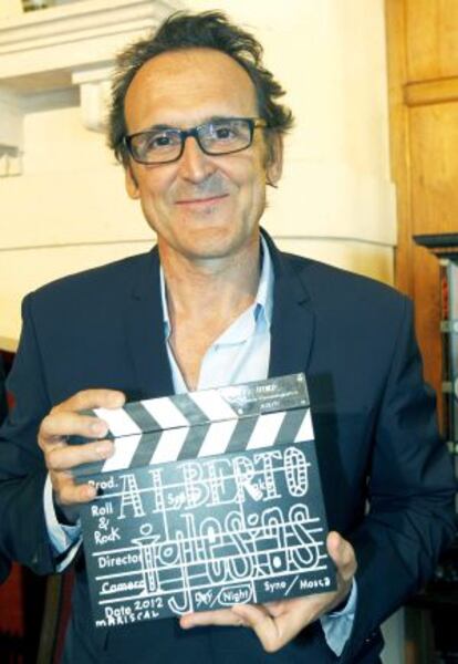 El músico y compositor Alberto Iglesias,tras recibir el IV Premio UIMP a la Cinematografía