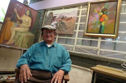El pintor Milner Cajahuaringa/ Ministerio de Cultura de Perú.